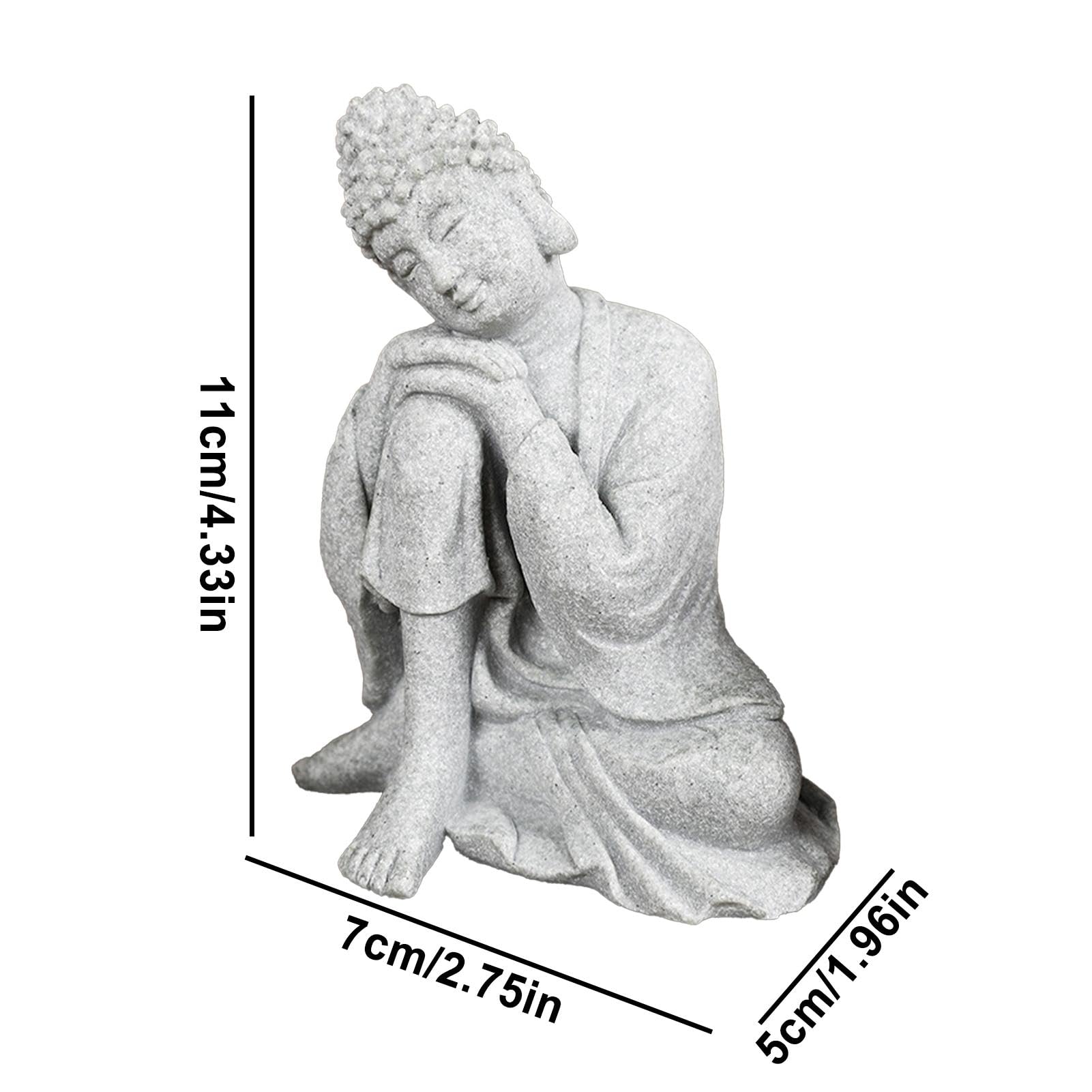 Amazon.co.jp: 仏像 | 中国の禅仏彫刻 座っているオーナメント | 造園